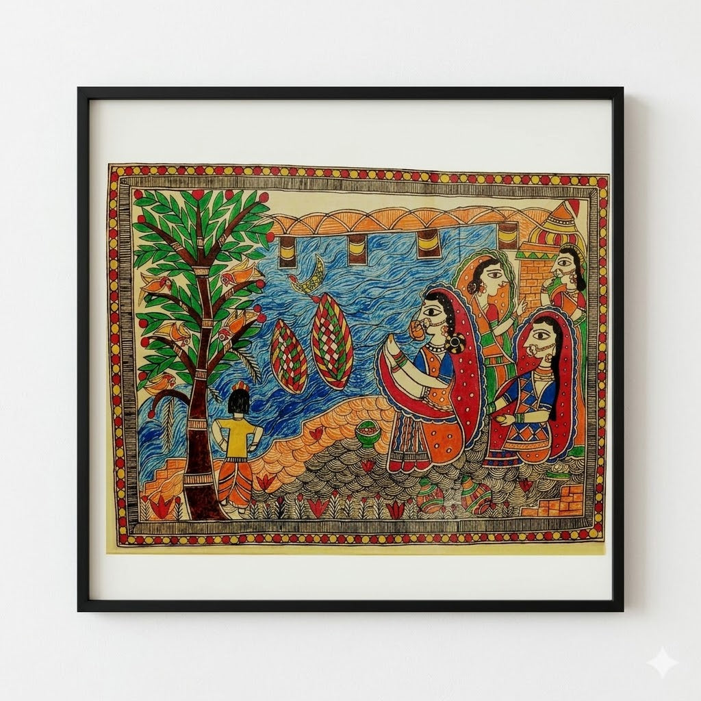Women Celebrating Chhath Puja by the River