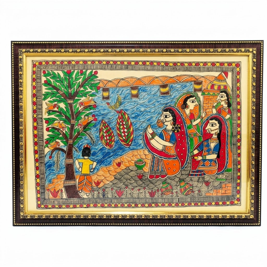 Women Celebrating Chhath Puja by the River
